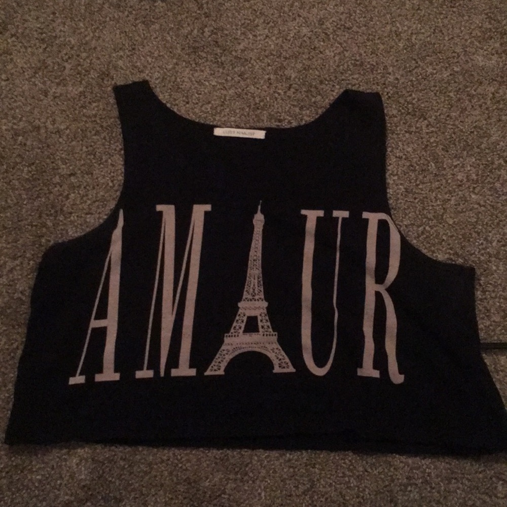 Amour tower Eiffel crop top